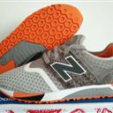 new balance 專賣店紐巴倫247系列運動跑鞋透氣鞋面男灰白墨綠橙